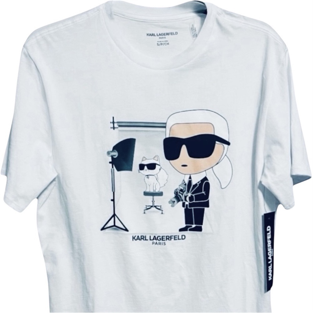 Karl Lagerfeld Paris - Karl Choupette Photo Graphic T-Shirt SM TShirt Cat Tee